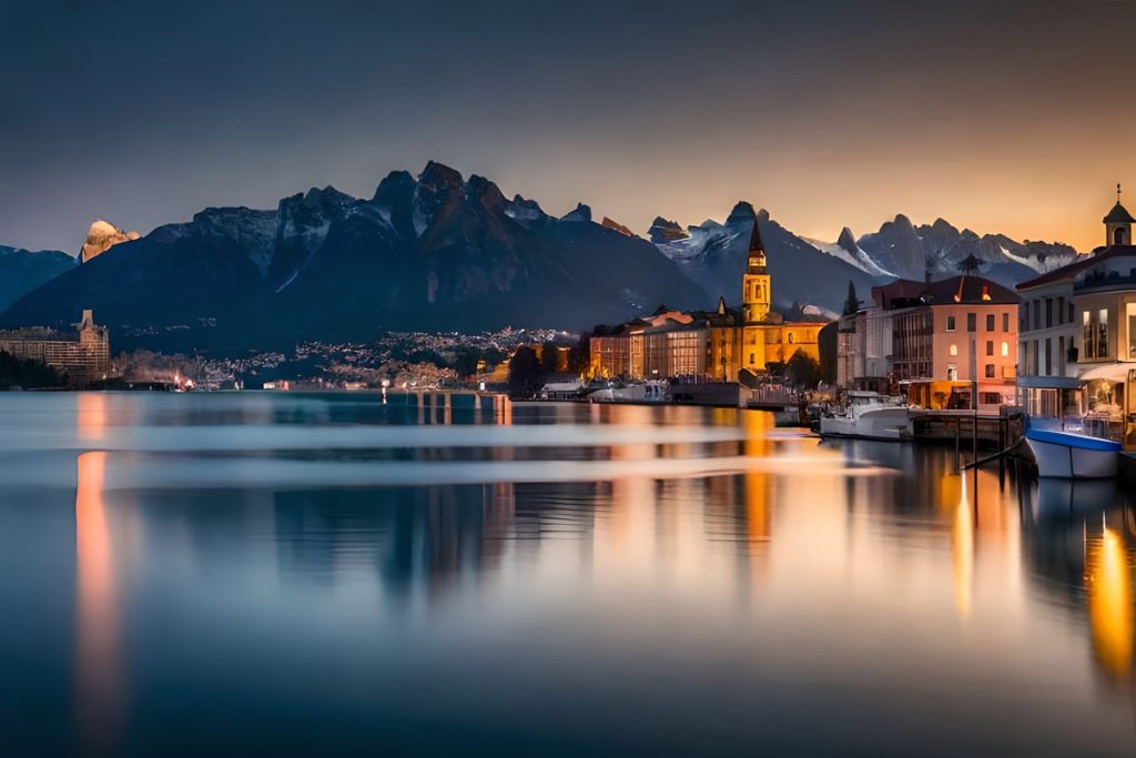 دریاچه ژنو در سوئیس