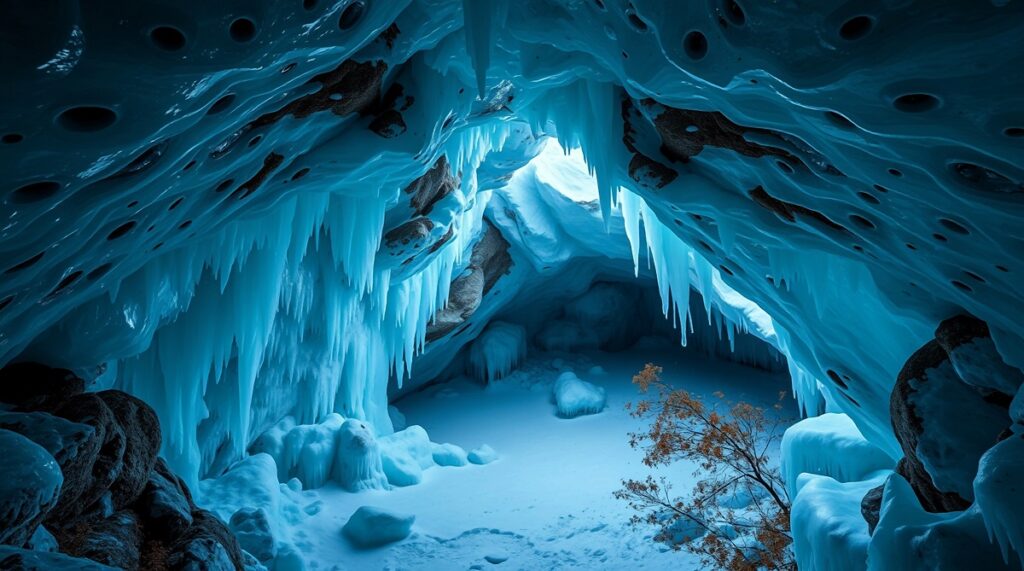 تجربه عکاسی در غارهای مِر دو گلاس